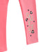 Guess pink leggings with glitter logo at the ankle.