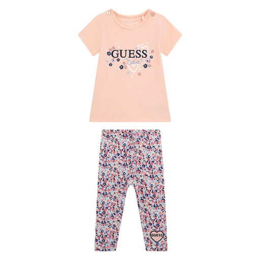 Guess floral print leggings set - a5rg06.