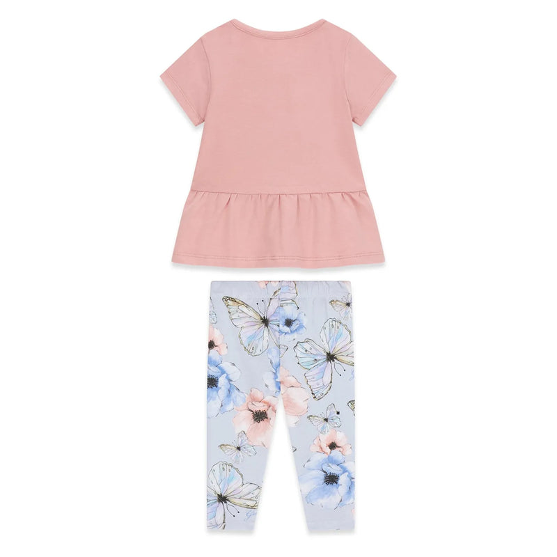 Back of the Guess butterfly leggings set.