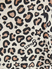 Closer view of the Guess leopard print leggings.