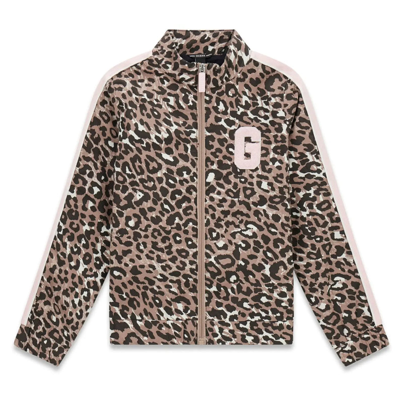Guess girl's leopard print jacket - j6yq09.