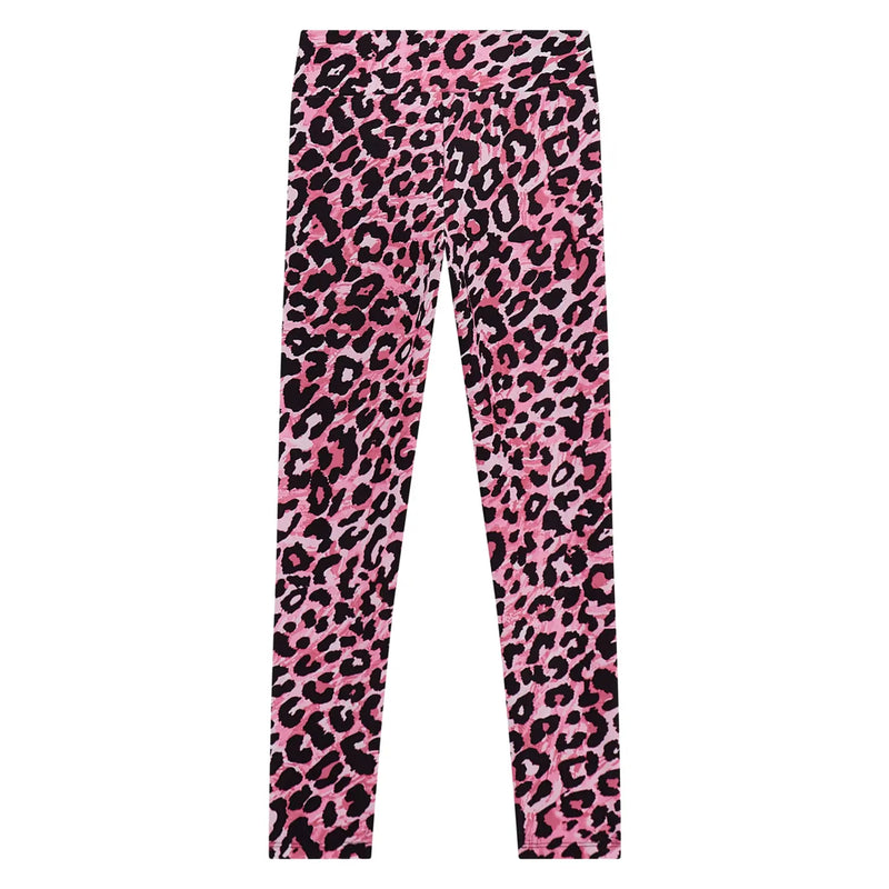 Back of the Guess pink leopard print leggings.