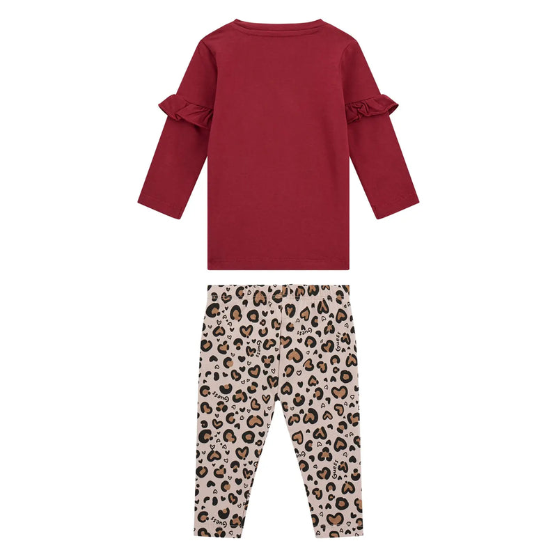 Back of the Guess sparkle leggings set.