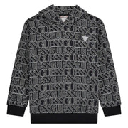 Guess logo print logo print hoodie - j5yq02.