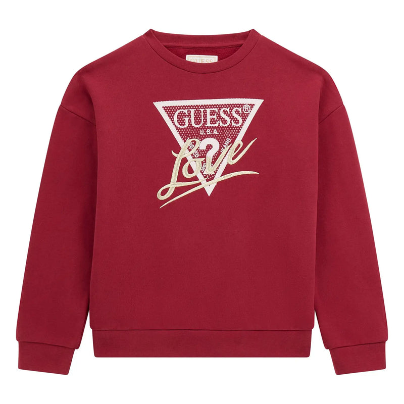 Guess girl's logo sweatshirt - j5bq04.