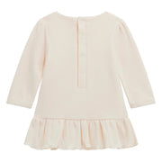 Back of the Guess cream long sleeve dress.