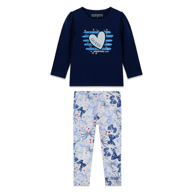 Guess heart logo leggings set - k6ri14.