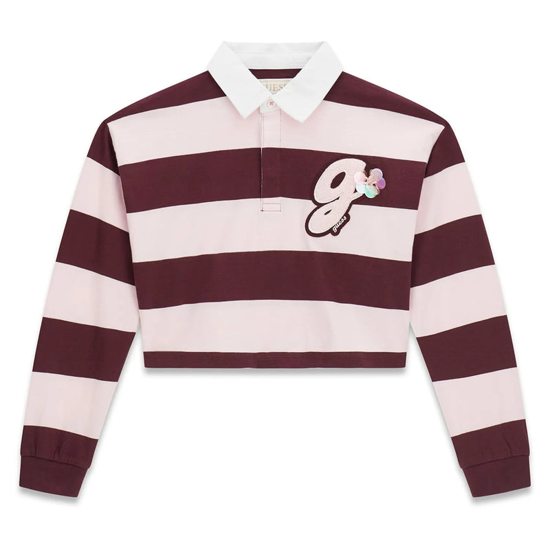 Guess girl's long sleeve polo shirt - j6yp01.