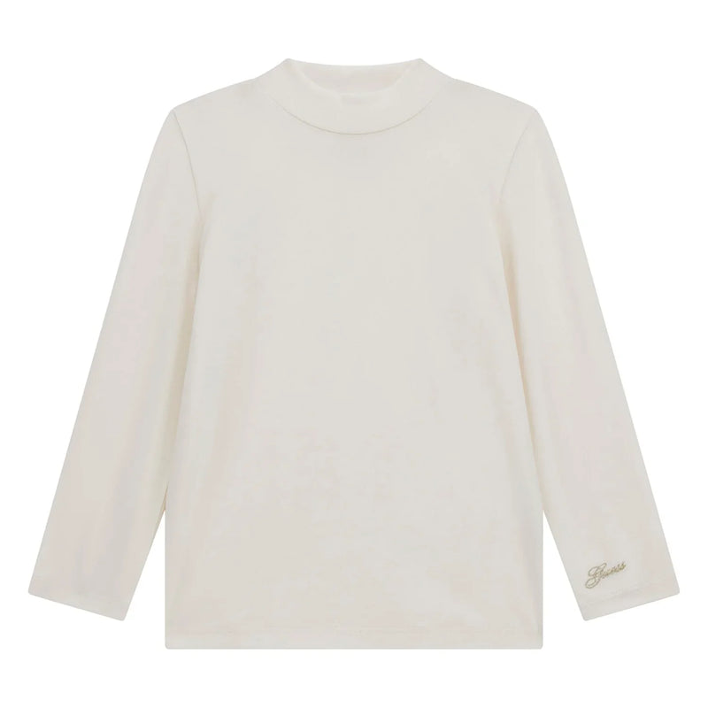 Guess cream white long sleeve t-shirt - k5bi07.