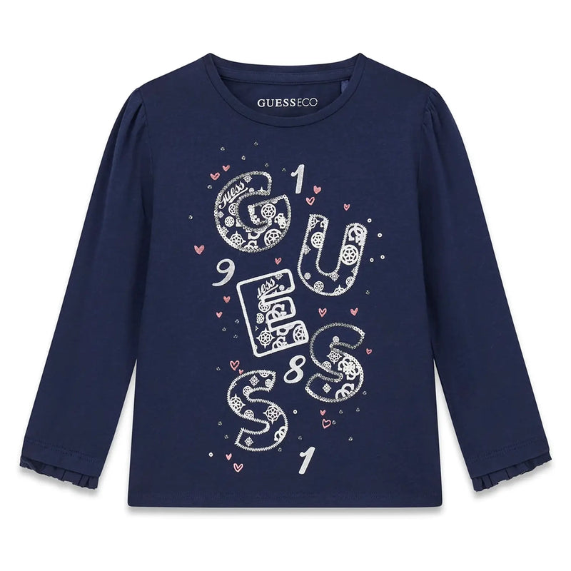 Guess girl's long sleeve t-shirt - k6bi15.