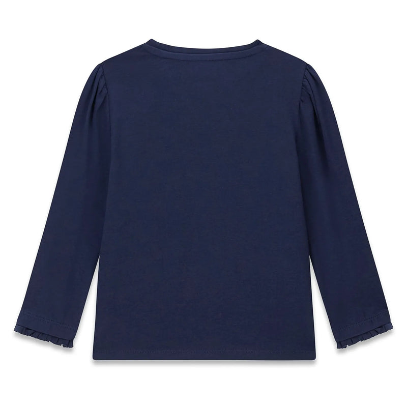 Back of the Guess navy long sleeve t-shirt.