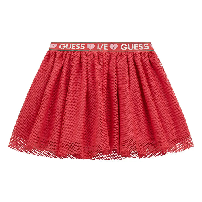 Back of the Guess mesh skirt.