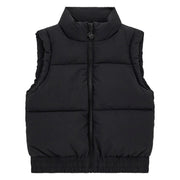 Guess girl's jet black padded gilet - j5yn00.