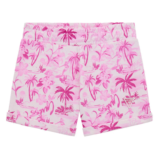 Guess pink palm tree track shorts - j5gd22.