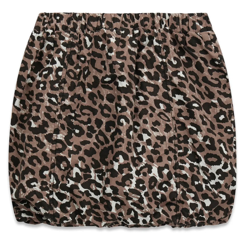 Back of the Guess girl's leopard print skirt.