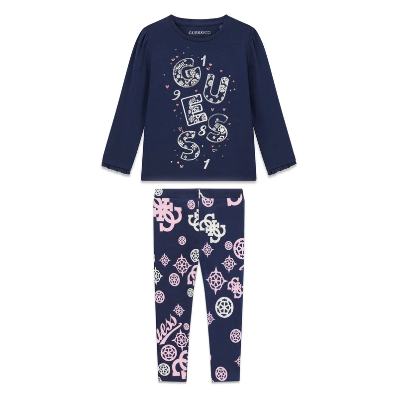 Guess girl's printed leggings set - k6bi15.