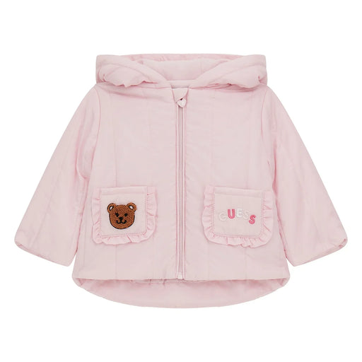Guess pink puffer jacket - a4yl00.