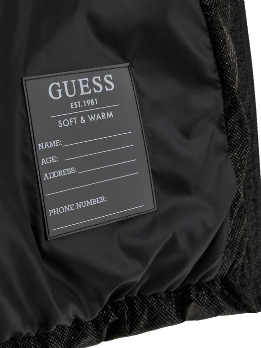 Guess puffer jacket with textured finish.