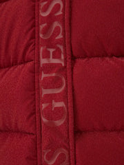 Closer look at the Guess puffer jacket.