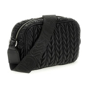 Rear view of the Guess quilted camera bag.