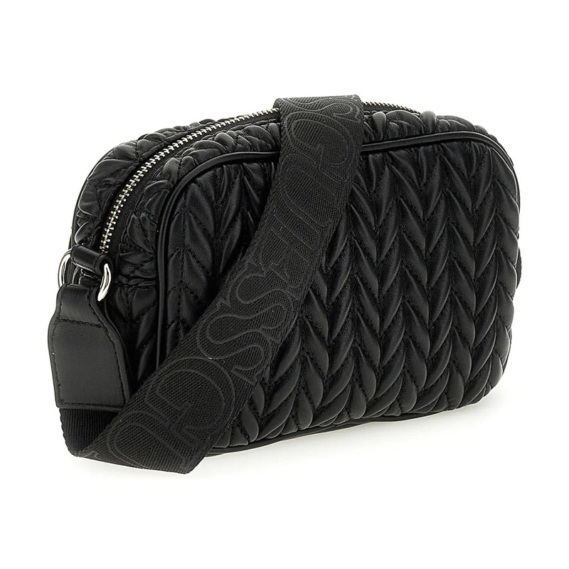 Rear view of the Guess quilted camera bag.