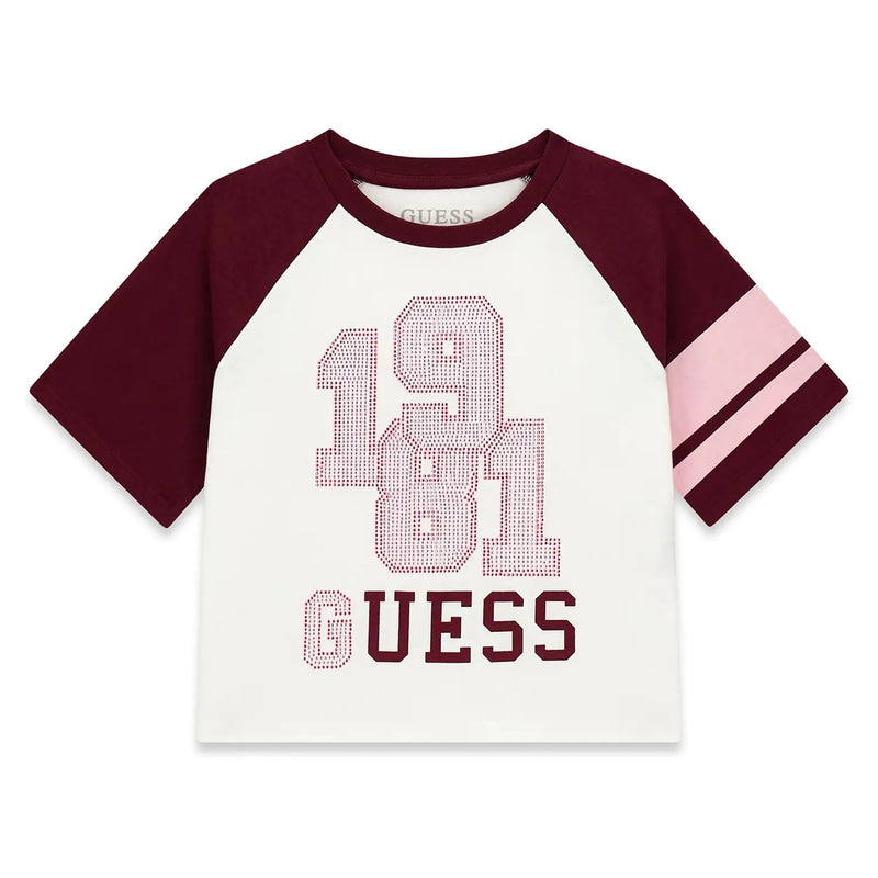 Guess girl's raglan t-shirt - j6yi17.