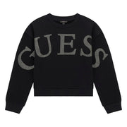 Guess girl's rhinestone logo sweatshirt - j5yq09.