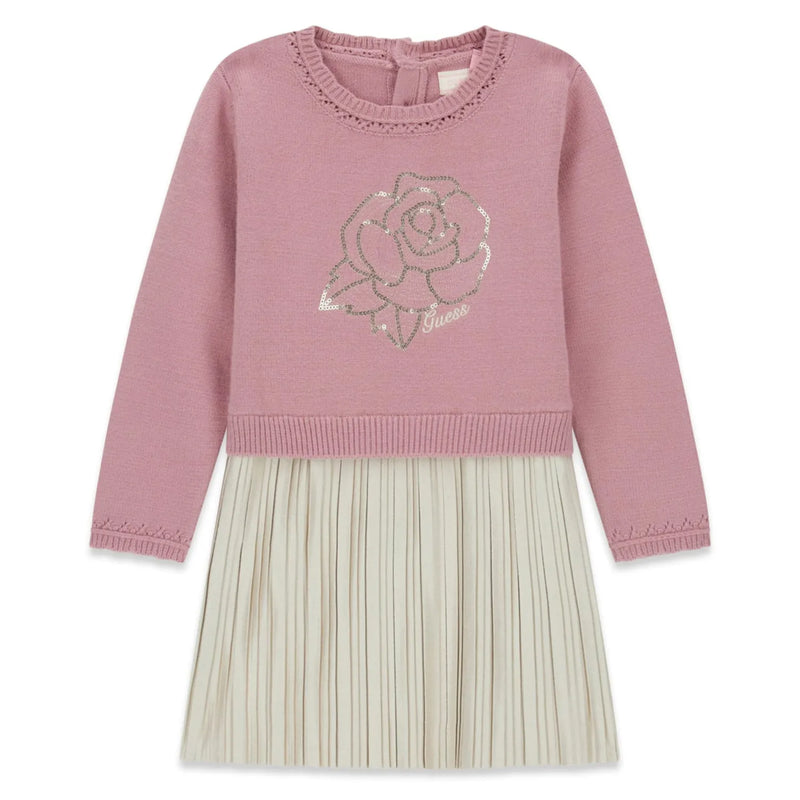 Guess girl's sequin bow dress - k6yk09.