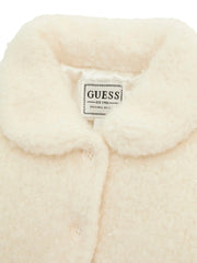 Closer look at the Guess sherpa coat.