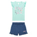 Guess girl's denim shorts set - k5gg04.