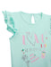 Guess mint green t-shirt with summer themed print.