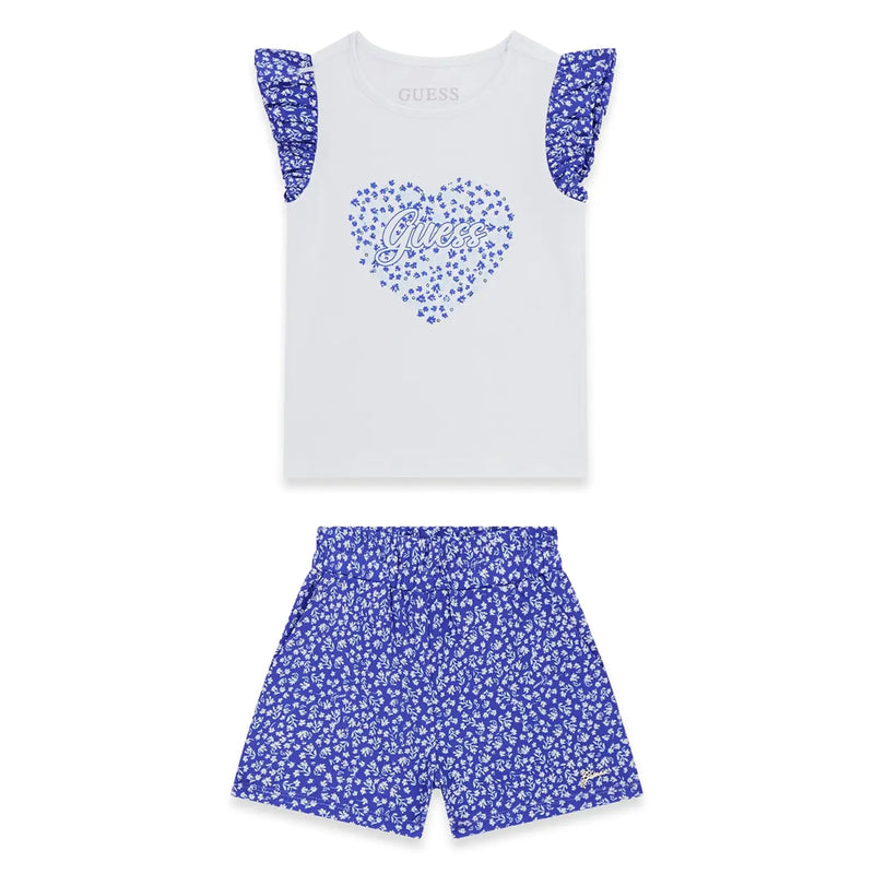 Guess Floral Print Shorts Set