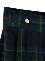 Guess plaid skirt with monogram buttons.