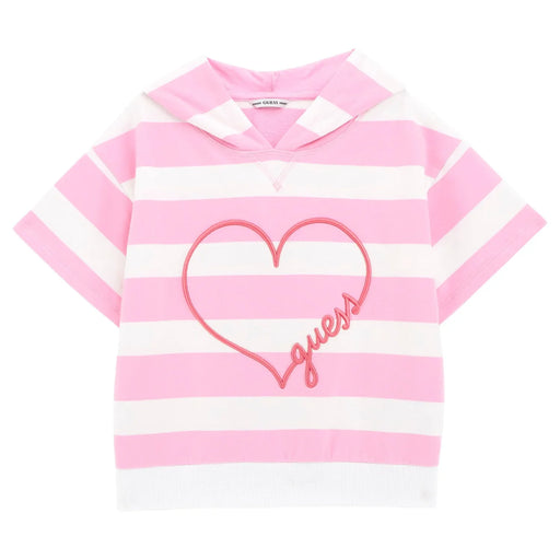 Guess pink striped hoodie - j5gq05.