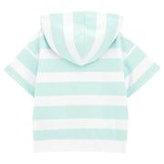 Back of the Guess striped hoodie.