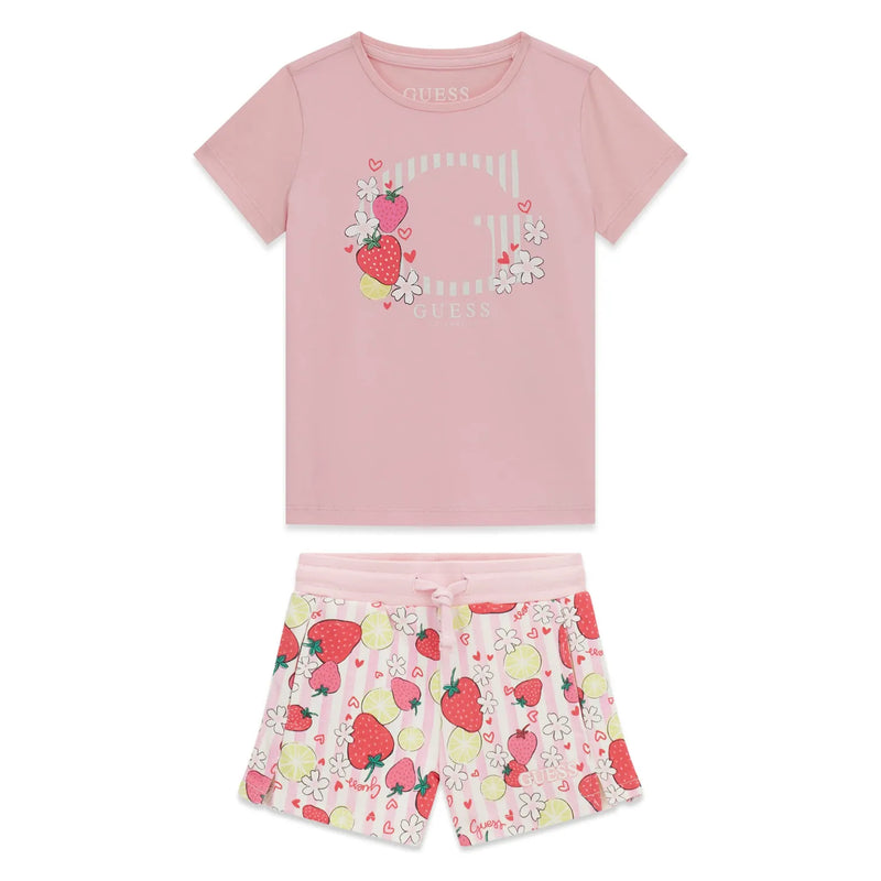 Guess girl's strawberry shorts set - k6gi00.