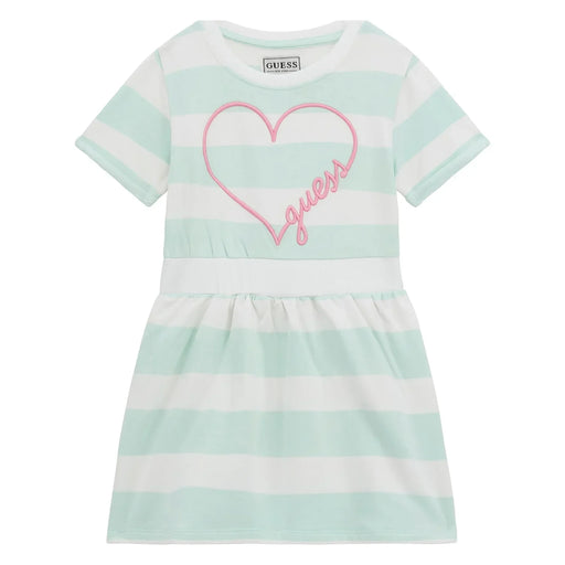 Guess green striped dress - k5gk28.