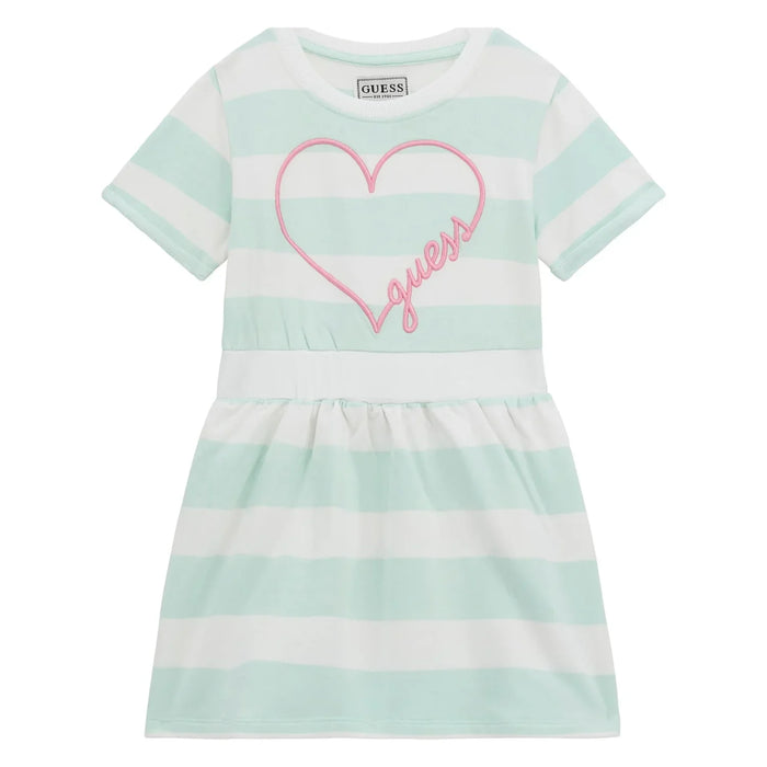 Guess green striped dress - k5gk28.