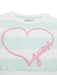 Guess striped dress with embroidered heart logo.