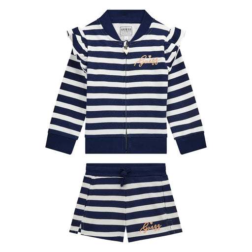 Guess navy striped shorts set - k5rq03.