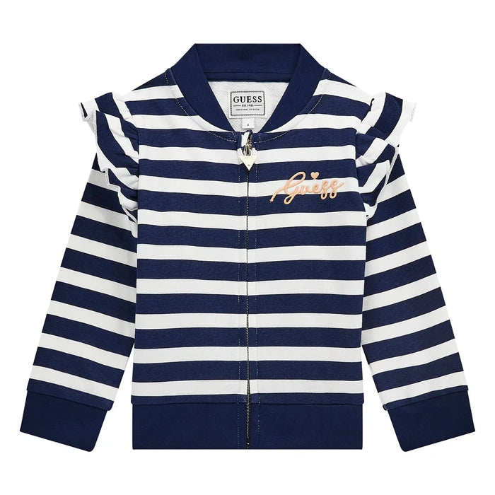 Guess navy striped sweatshirt.