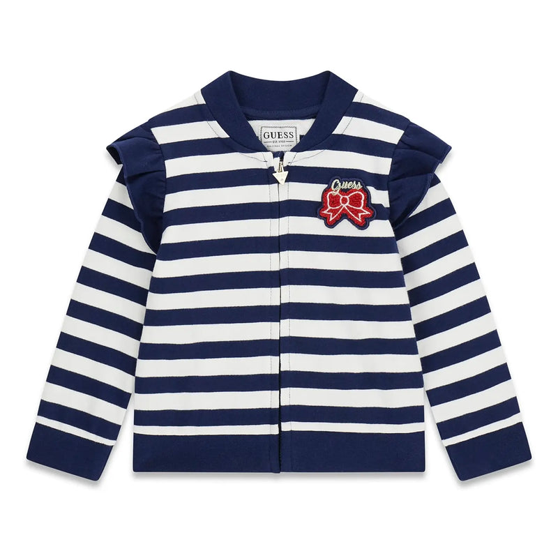 Guess girl's striped sweatshirt - k6rq04.