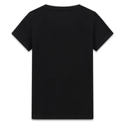 Rear view of the Guess foil logo t-shirt.