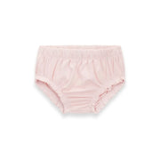 Baby girl's matching pink pants.