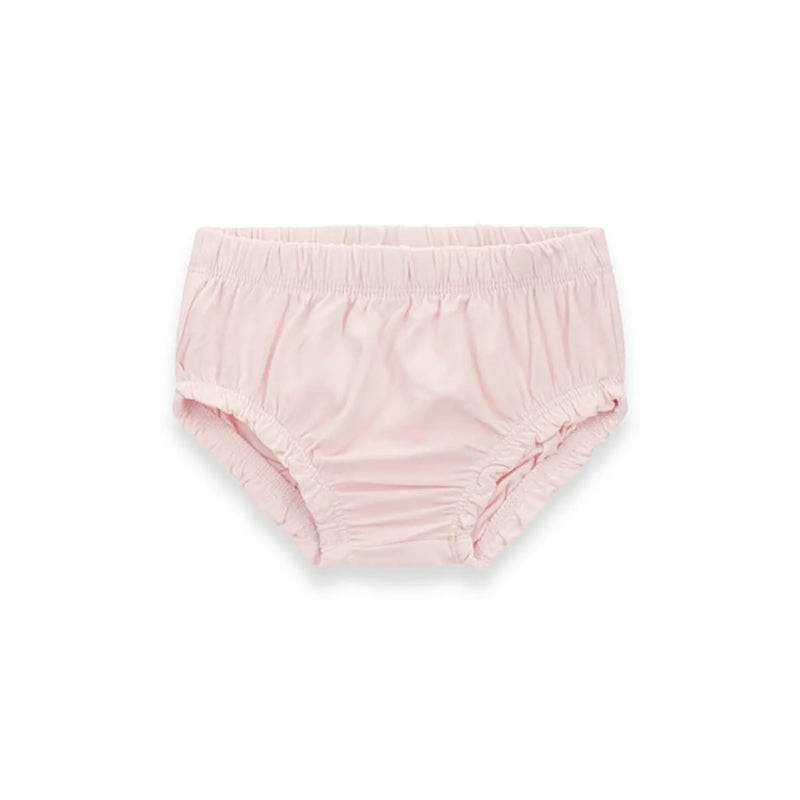 Baby girl's matching pink pants.