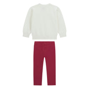 Back of the Guess teddy bear leggings set.