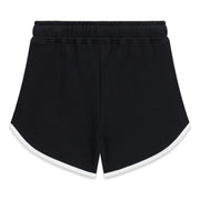 Back of the Guess girl's track shorts.