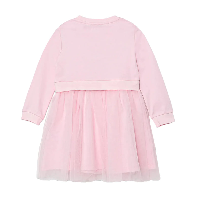 Back of the Guess pink tulle dress.