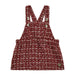 Baby girl's red tweed pinafore dress.