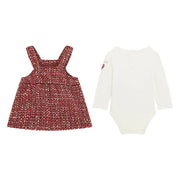 Back of the Guess tweed dress.